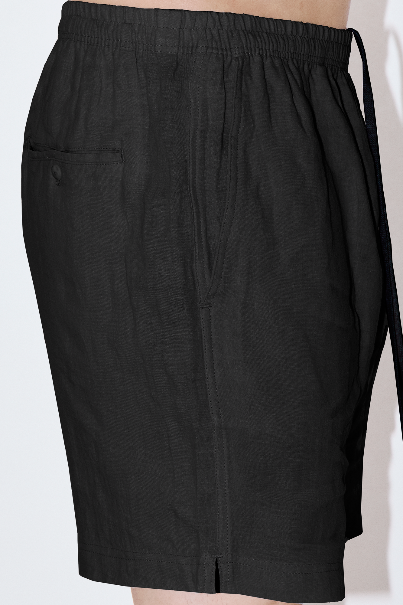 TerraLinen Black Classic Shorts