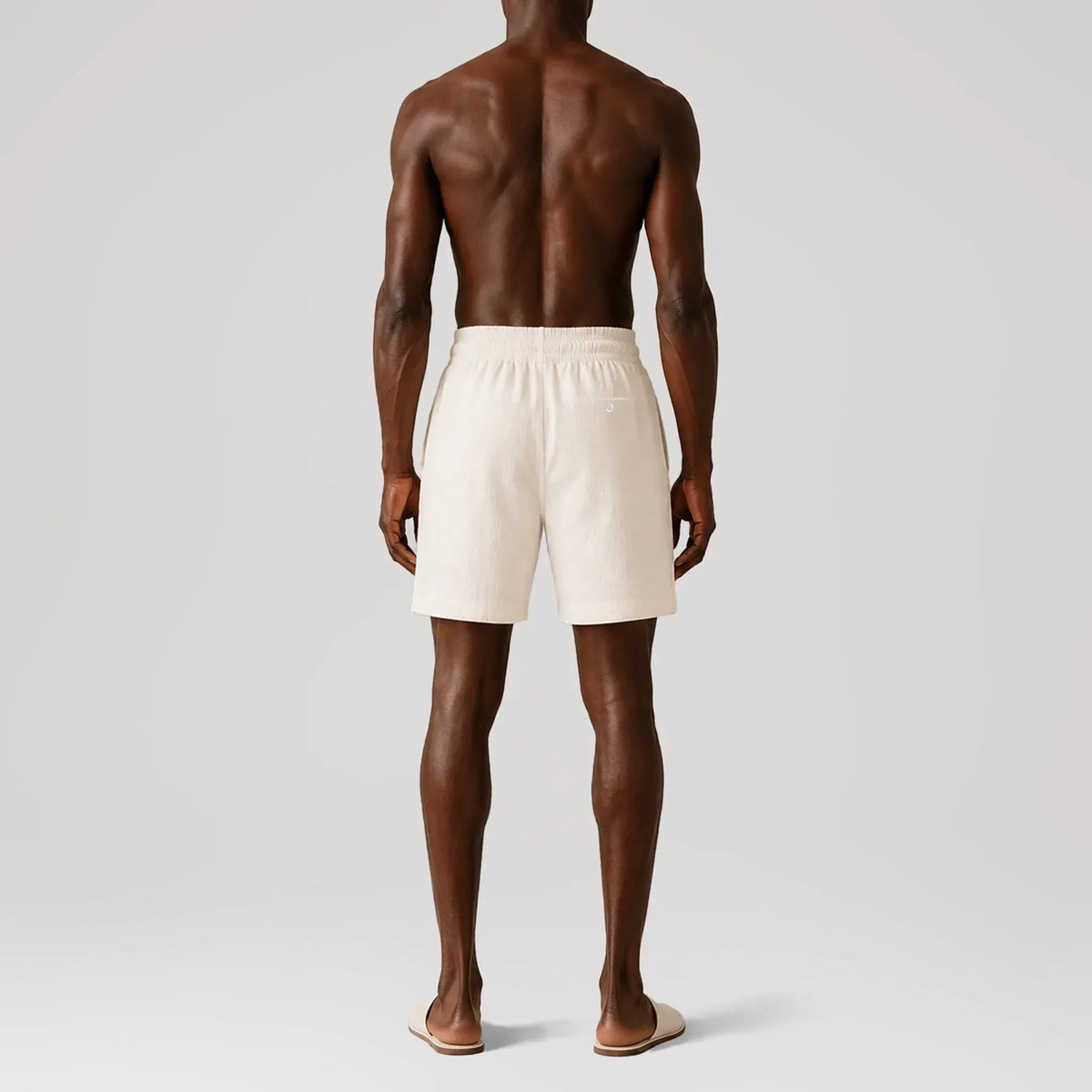 Short classique TerraLinen Ivory, vue de dos