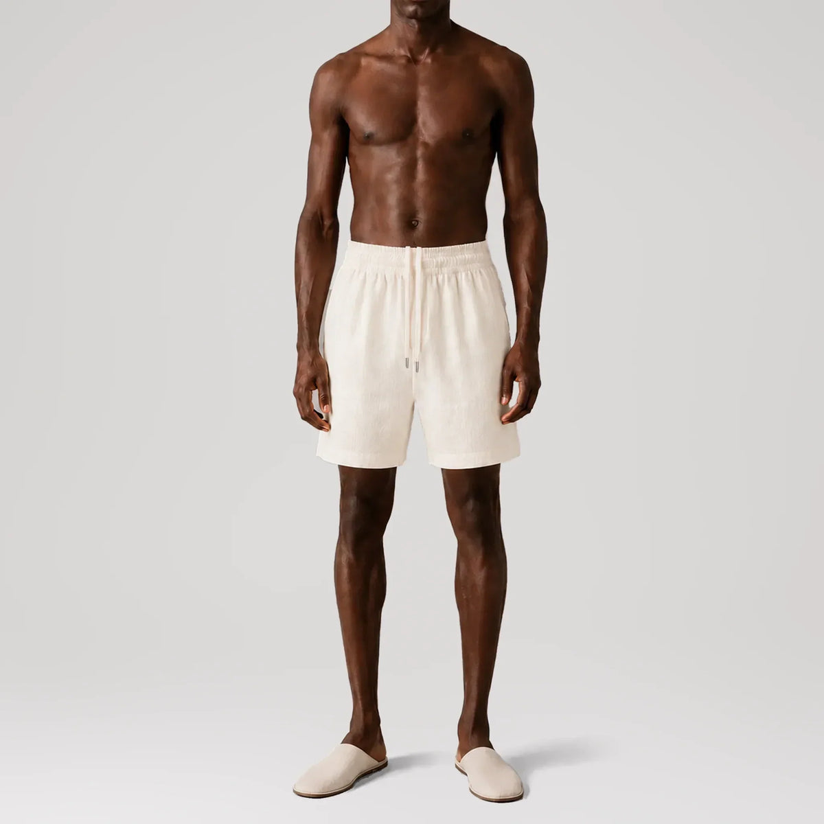 Short classique TerraLinen Ivory, vue de face