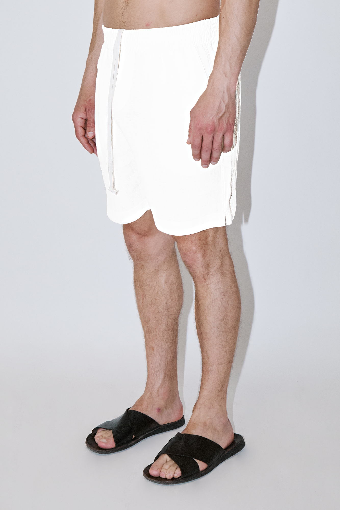 TerraLinen White Classic Shorts
