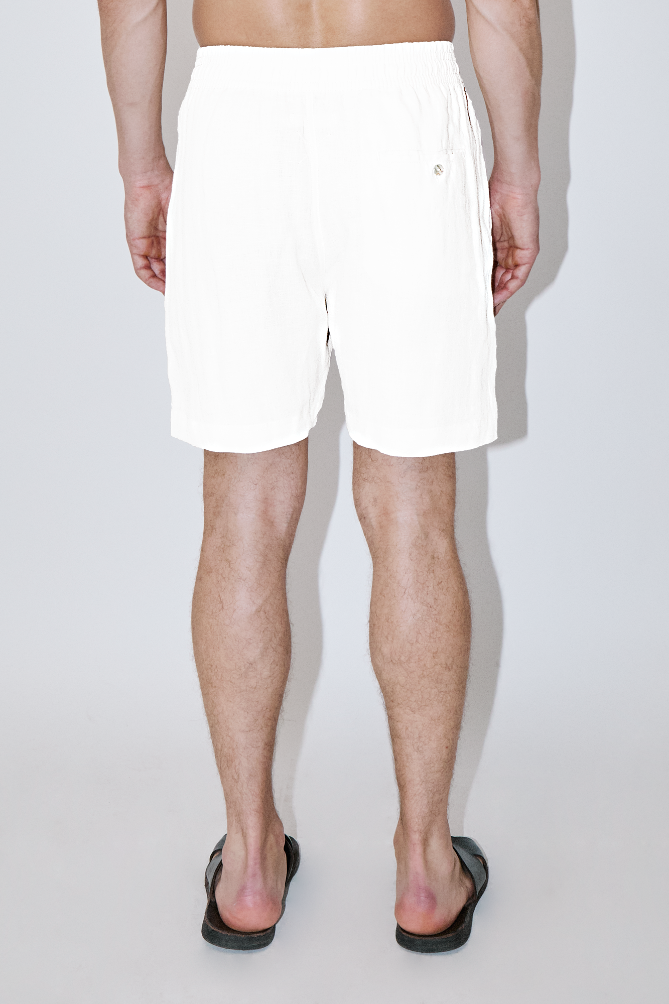 TerraLinen White Classic Shorts