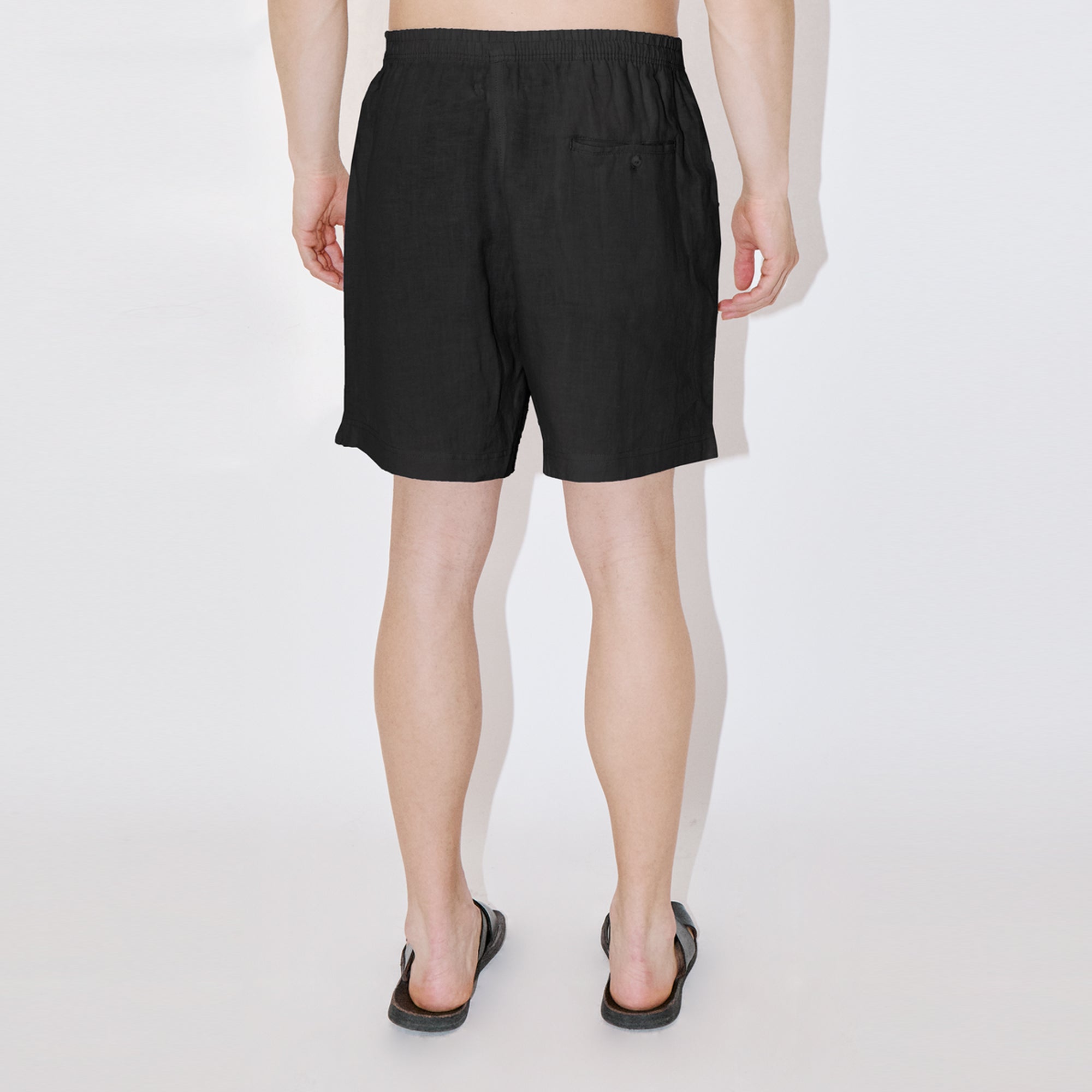 TerraLinen Black Classic Shorts