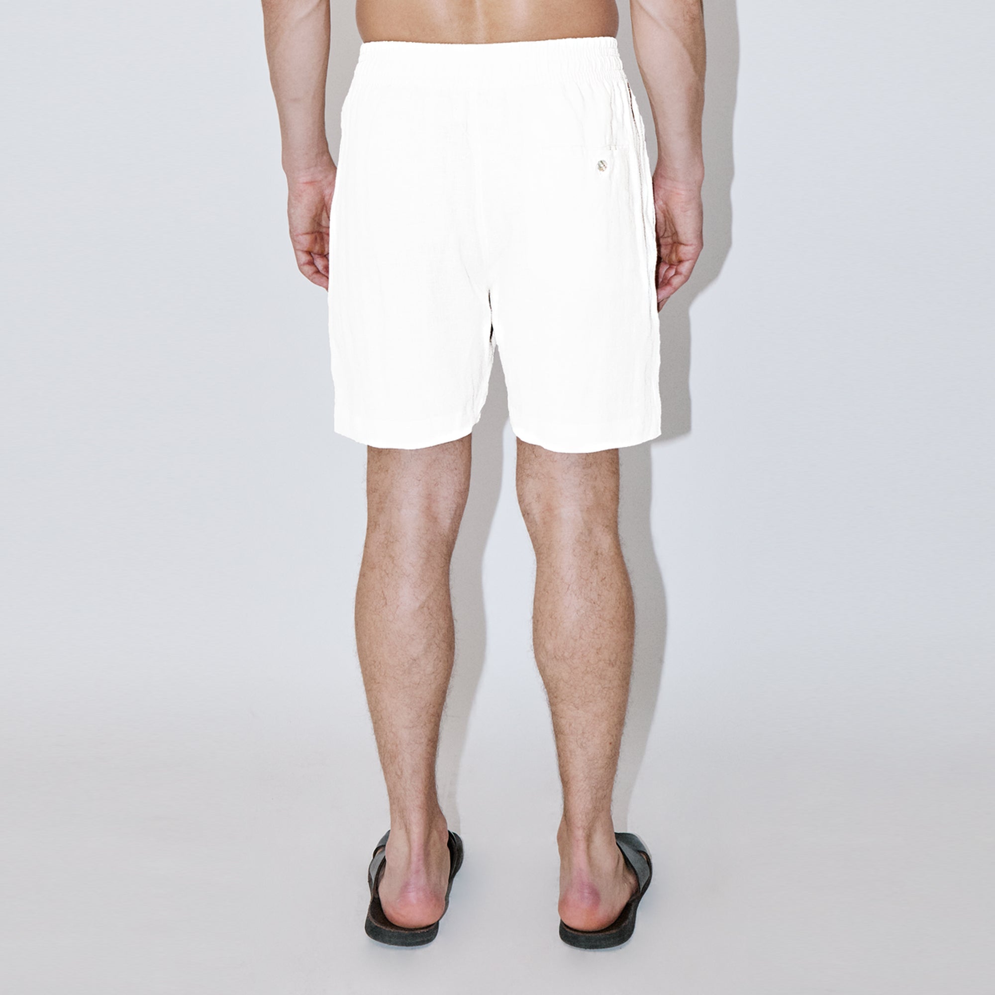 TerraLinen White Classic Shorts