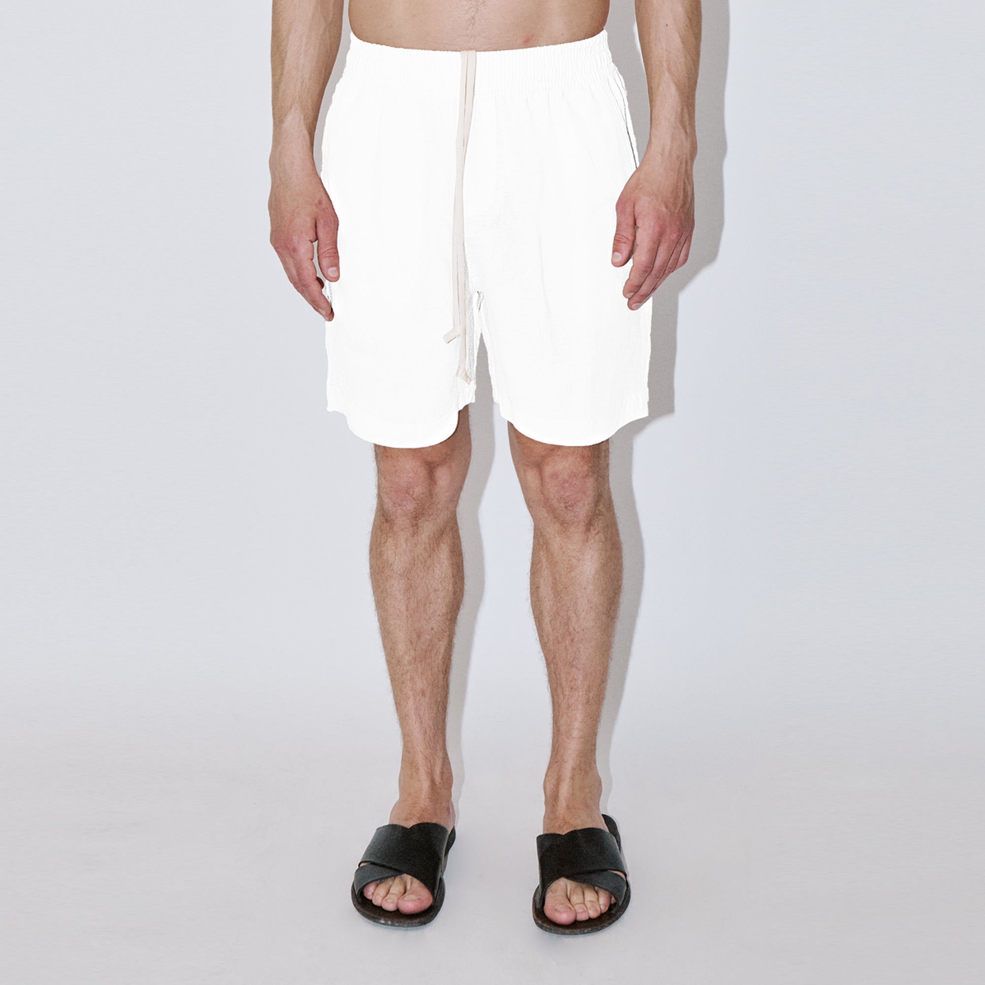 TerraLinen White Classic Shorts