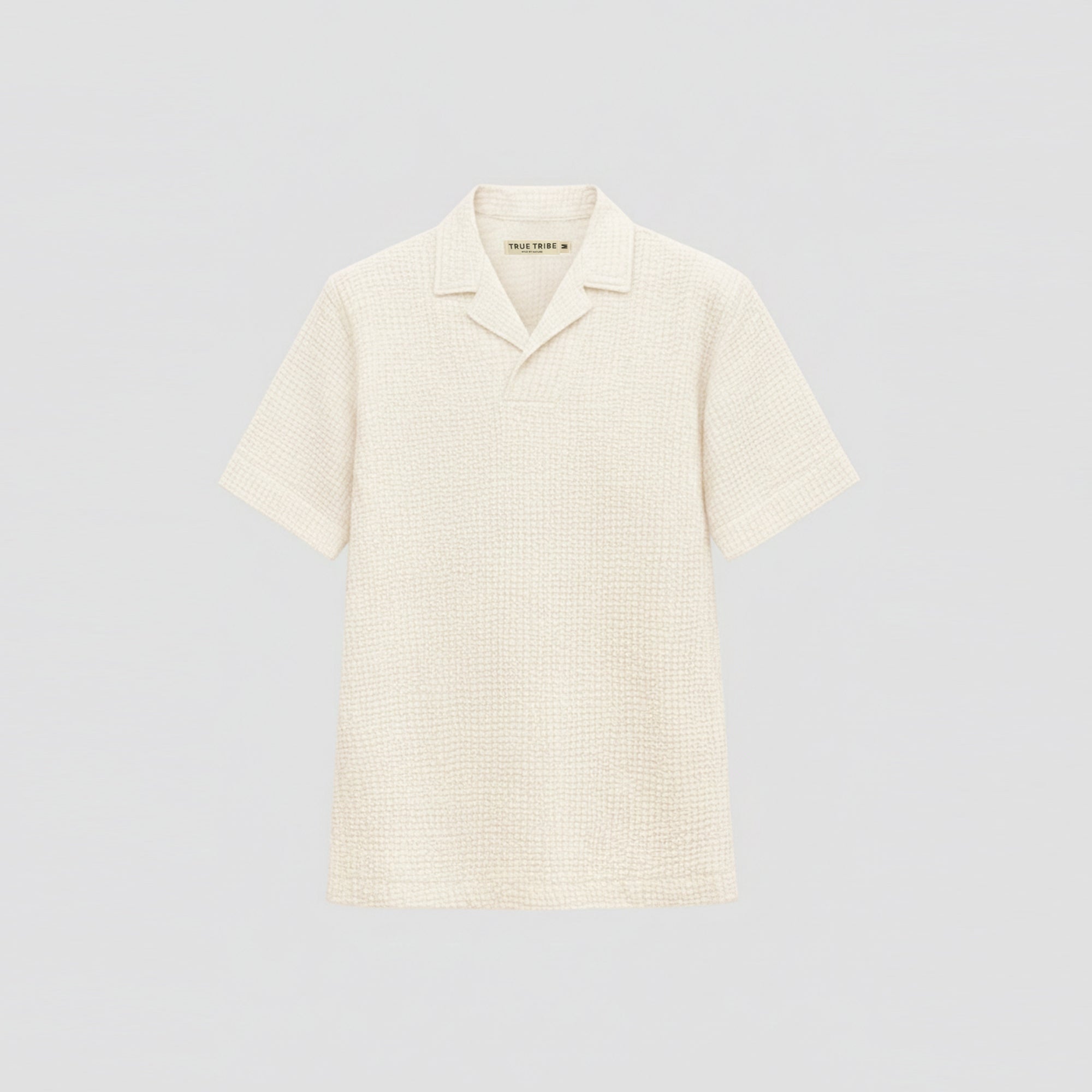 AngelWeave Ivory Gauze Polo Shirt