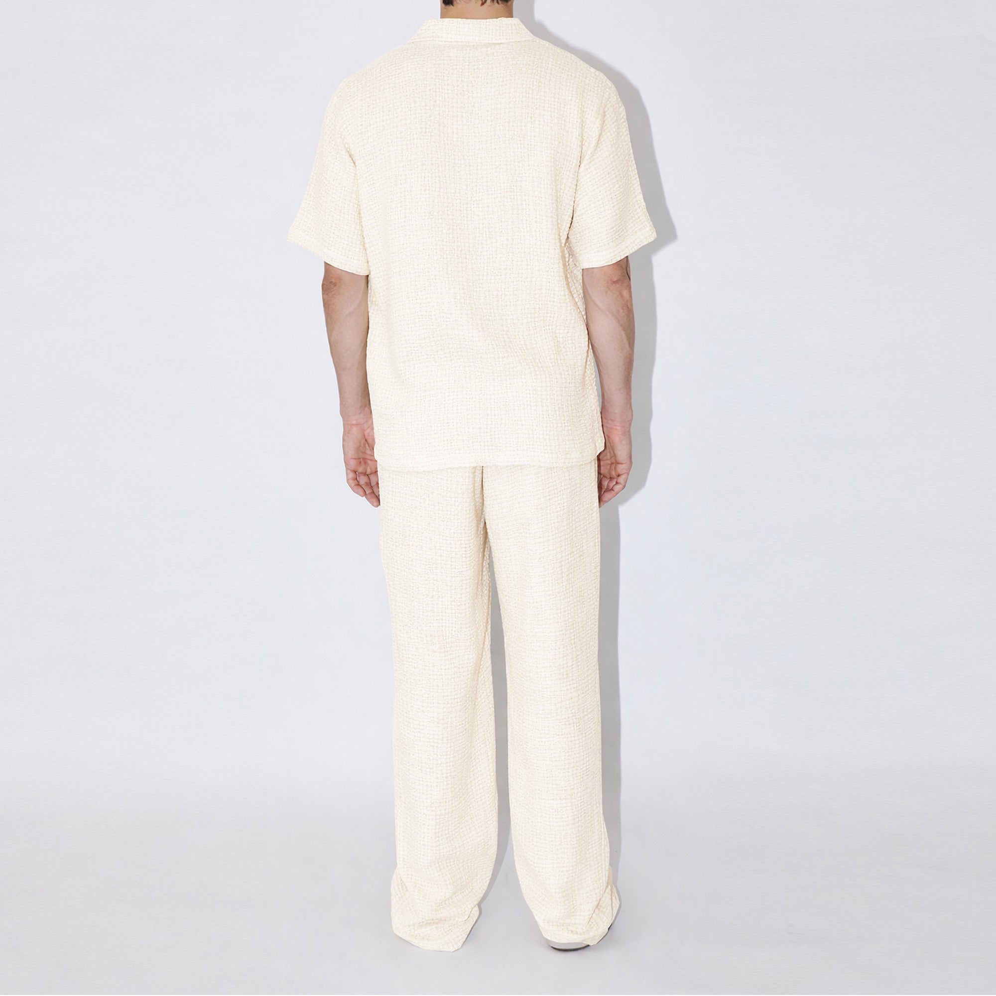 AngelWeave Ivory Gauze Polo Shirt
