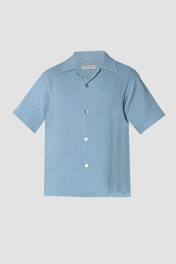 AngelWeave Sky Gauze Resort Shirt