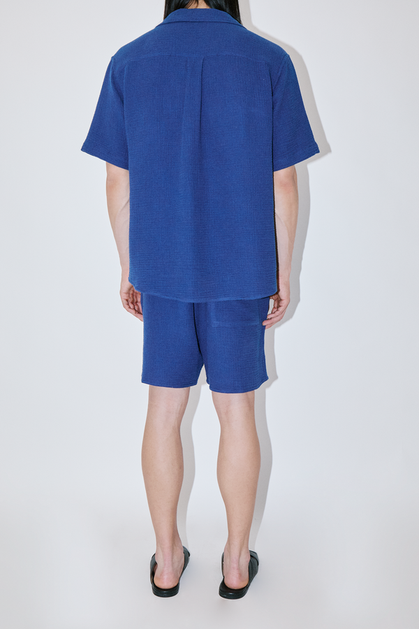 AngelWeave Indigo Gauze Resort Shirt