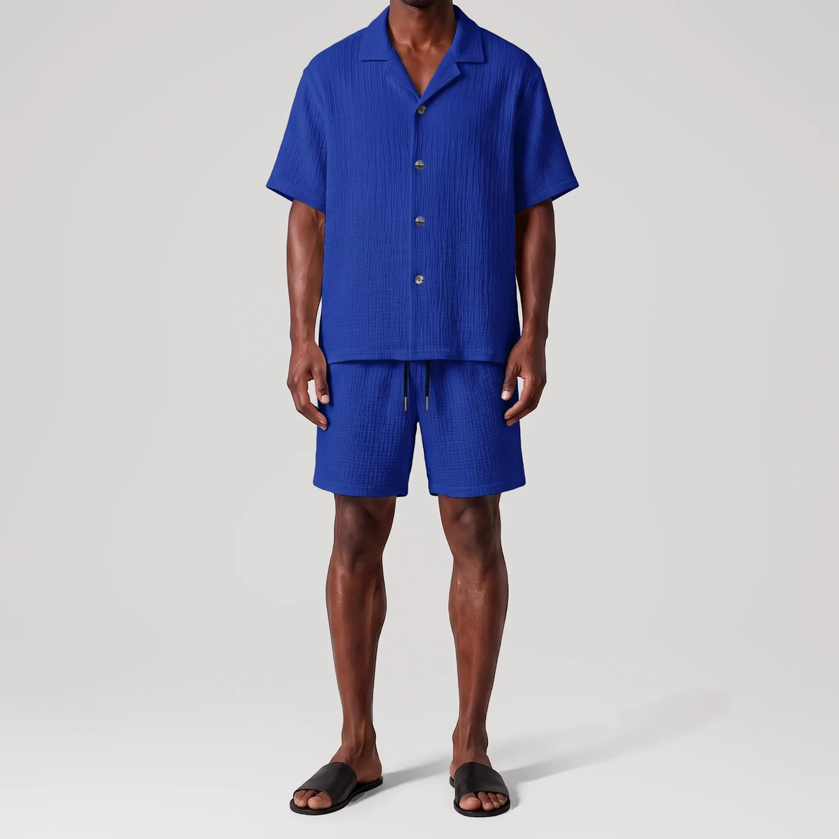 Chemise resort AngelWeave Indigo, vue de face