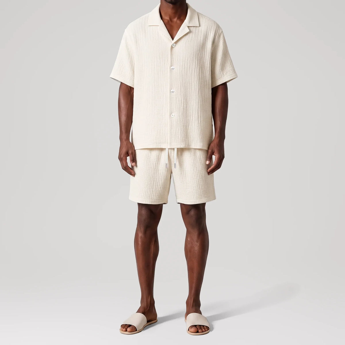 Chemise resort AngelWeave Ivory, vue de face