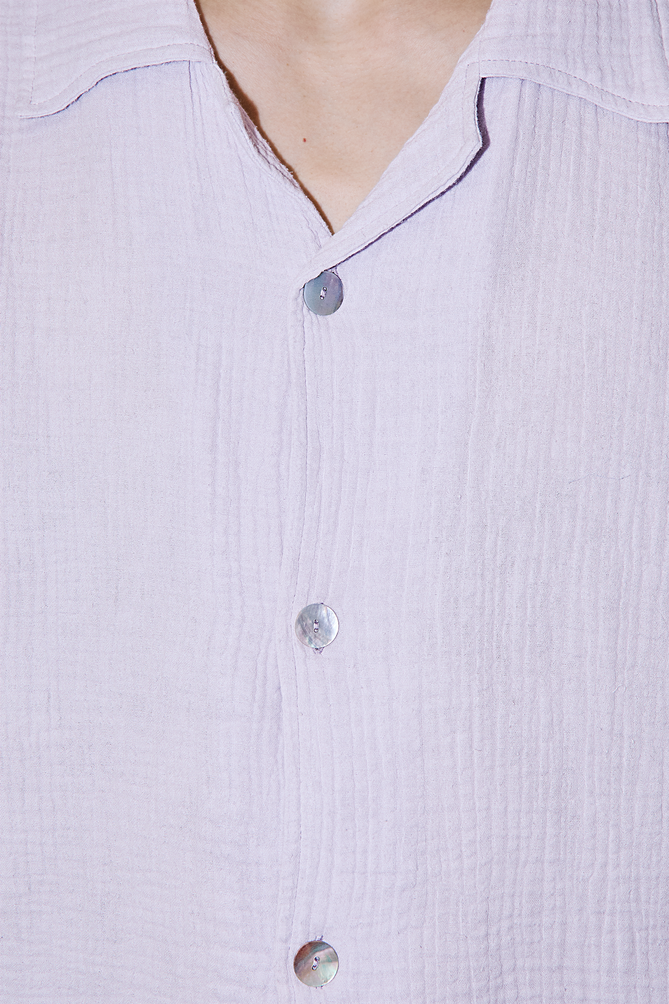 AngelWeave Lavender Gauze Resort Shirt