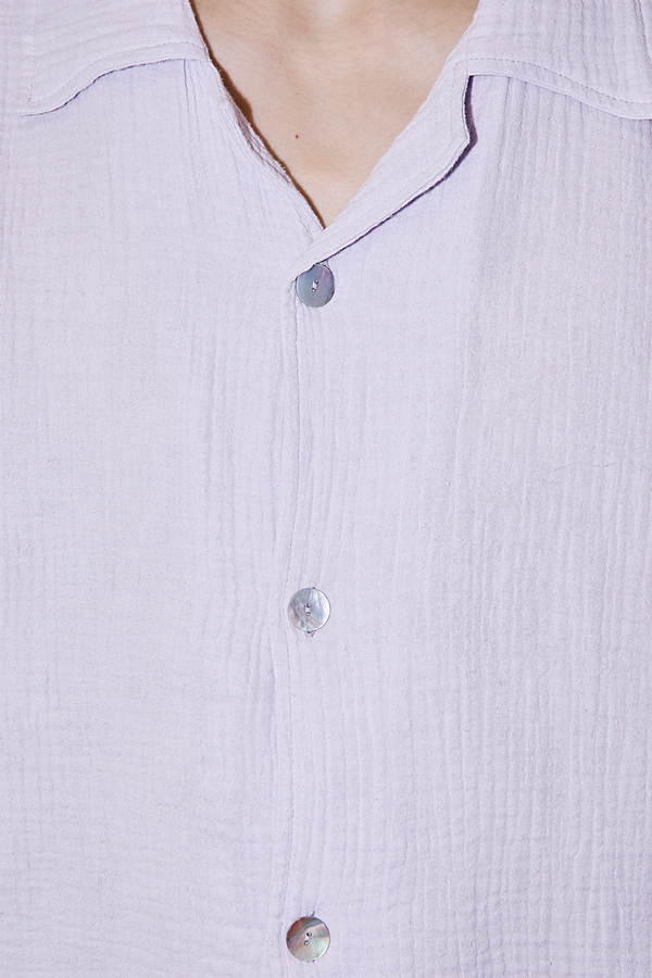 AngelWeave Lavender Gauze Resort Shirt