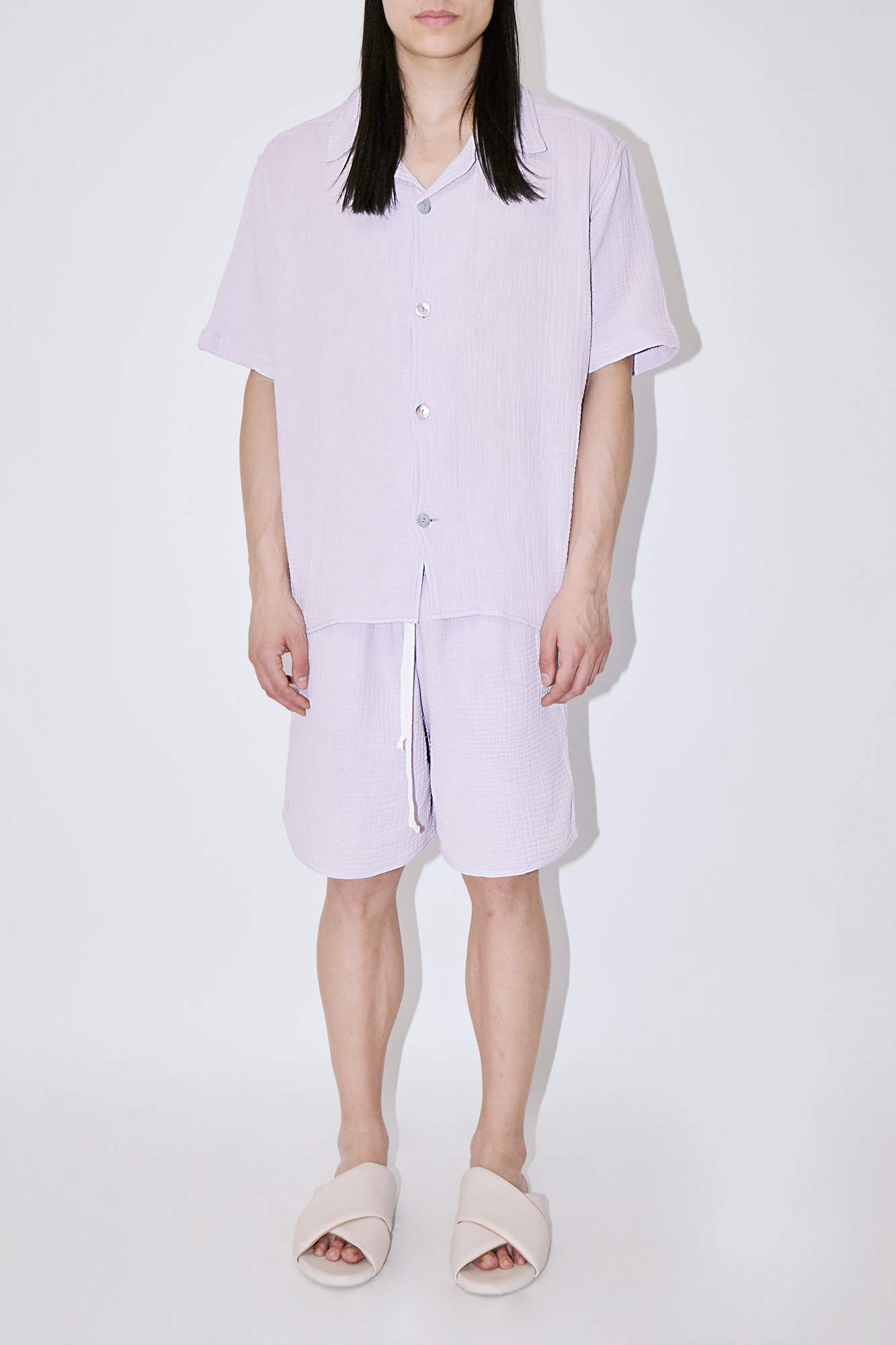 AngelWeave Lavender Gauze Resort Shirt