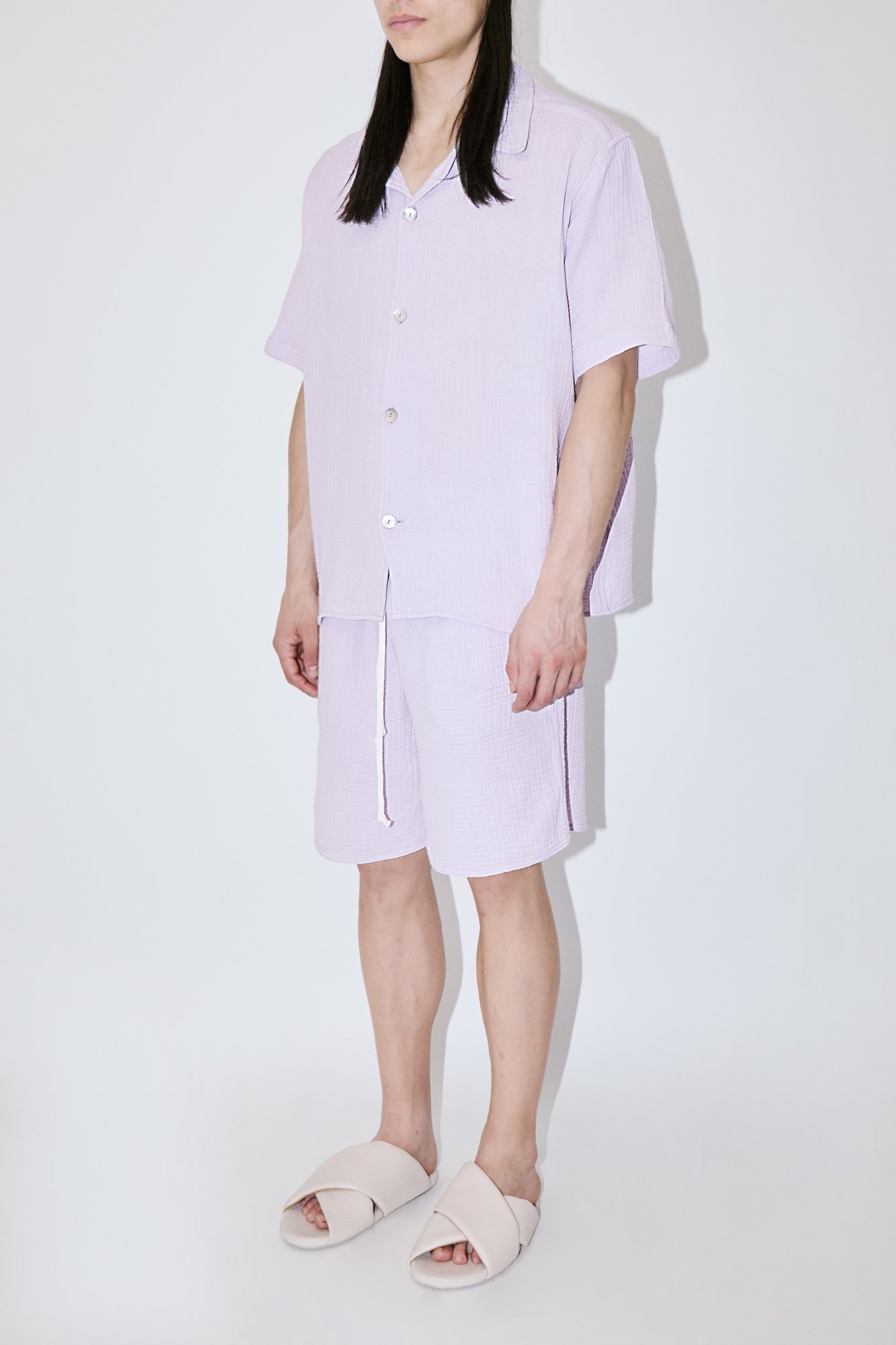 AngelWeave Lavender Gauze Resort Shirt