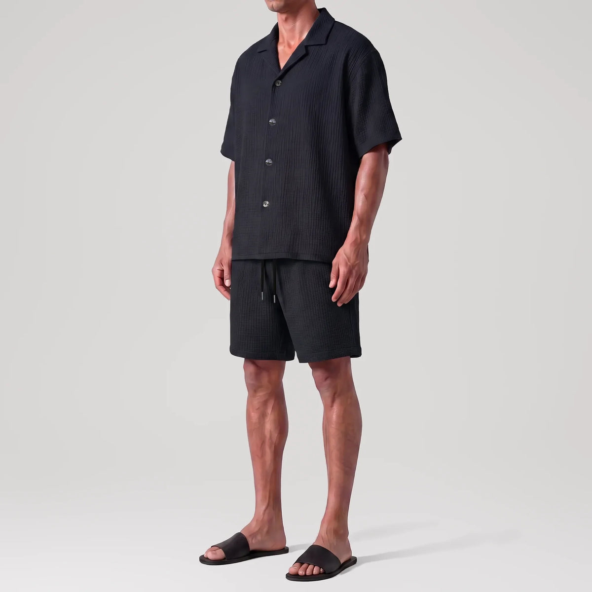 AngelWeave Midnight Resort Shirt, side view