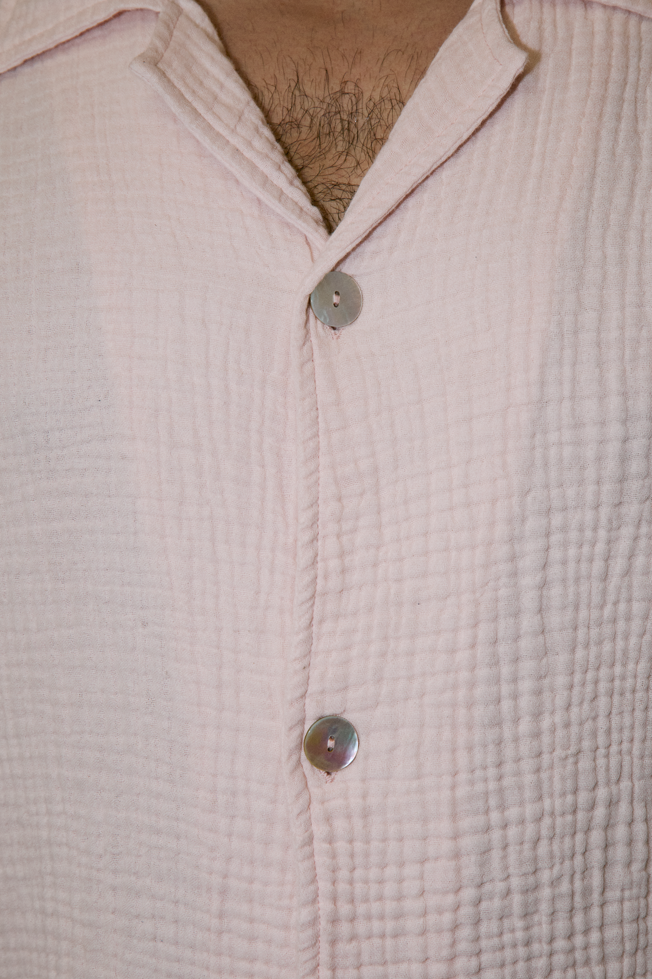 AngelWeave Peach Gauze Resort Shirt