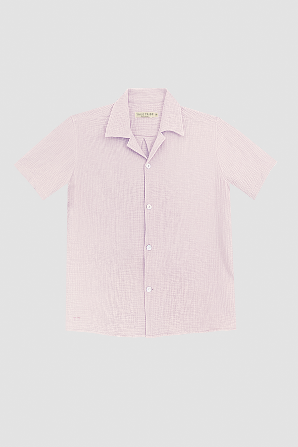 AngelWeave Peach Gauze Resort Shirt