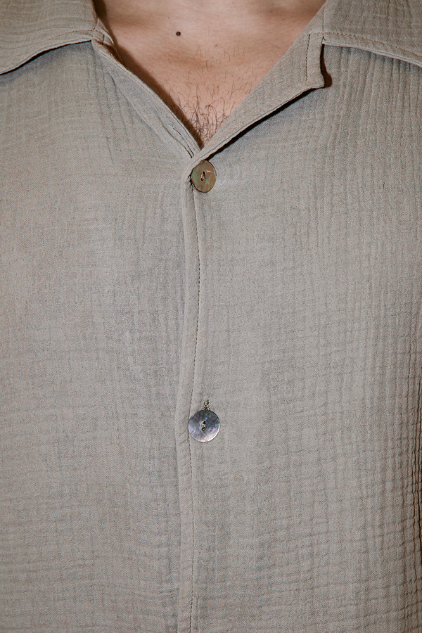 AngelWeave Sand Gauze Resort Shirt