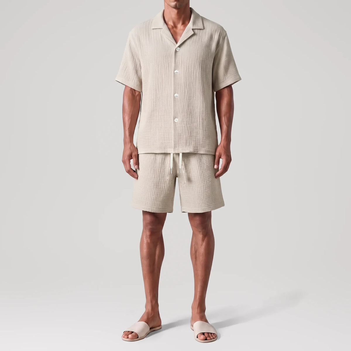 Chemise resort AngelWeave Sand, vue de face