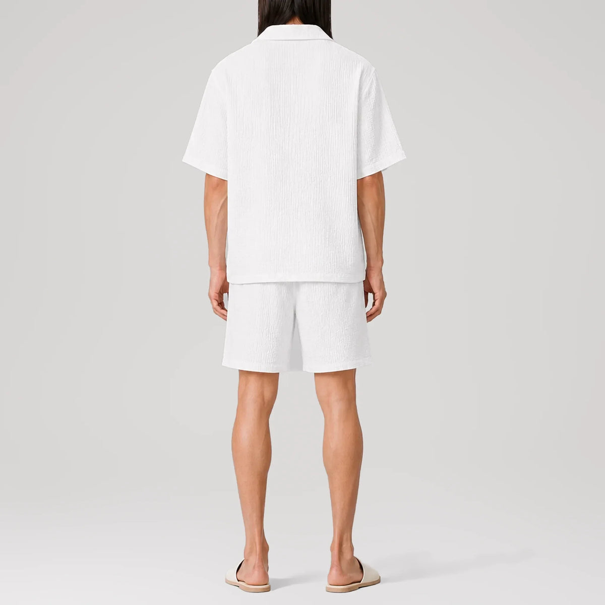 AngelWeave White Resort Shirt, back view