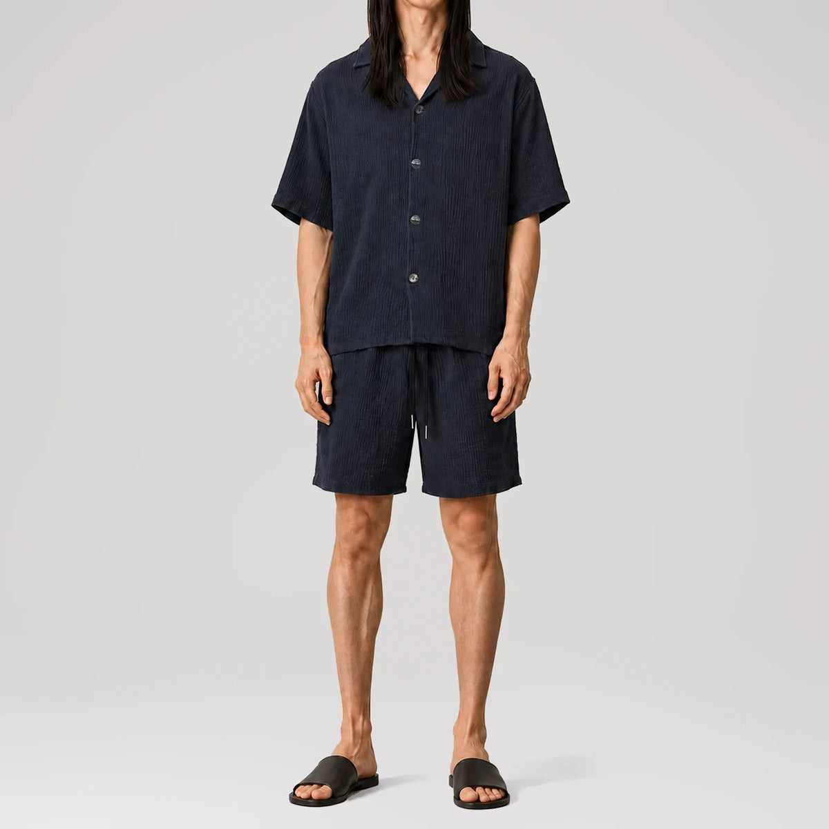 AngelWeave Space Embroidered Resort Shirt, front view