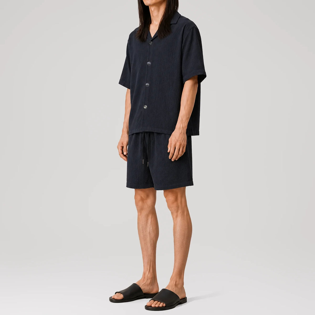 AngelWeave Space Embroidered Resort Shirt, side view
