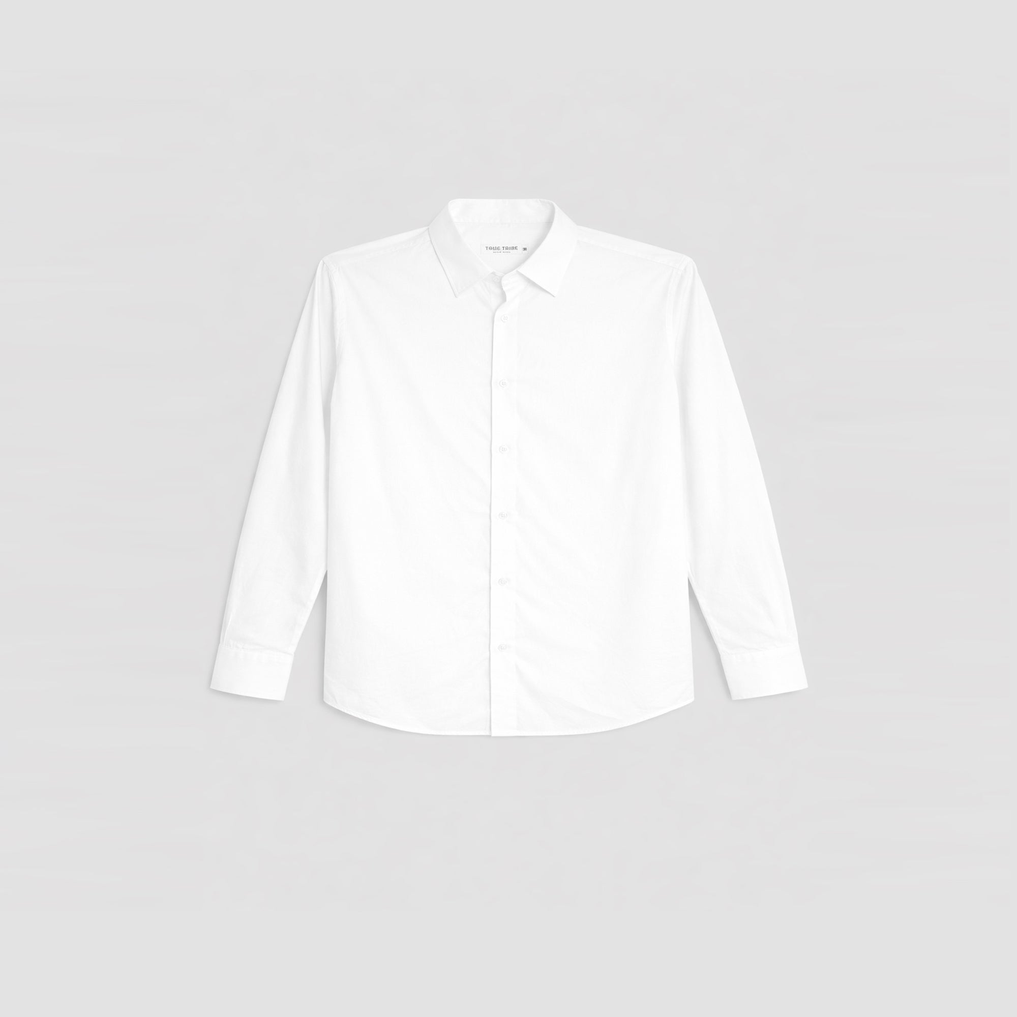 BreathAir White Cotton Voile Oversized Shirt