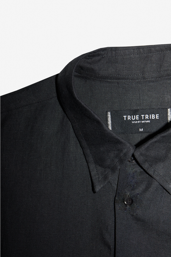 TerraLinen Black Classic Shirt