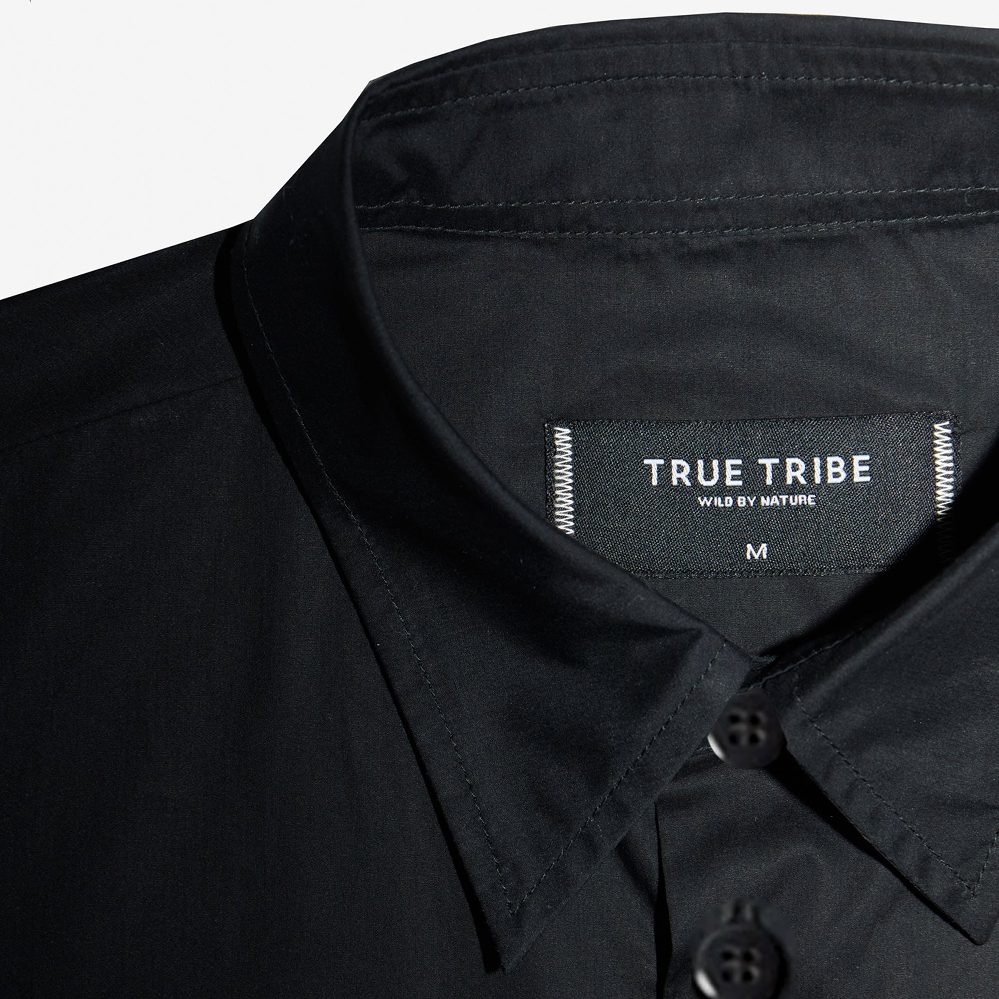 SmoothWeave Black Micro Twill Classic Shirt