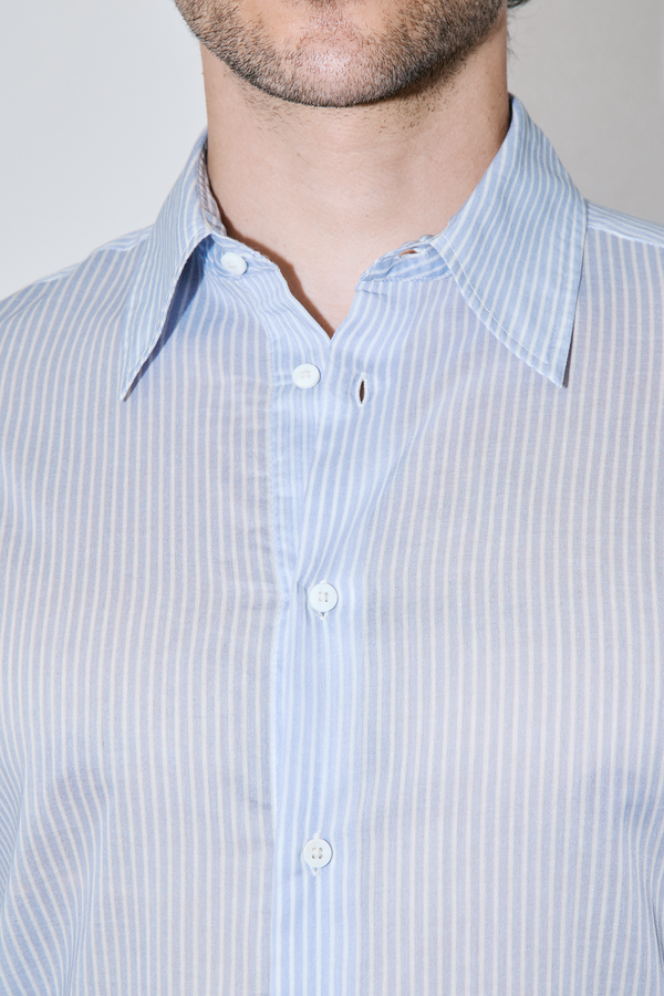 BreathAir Chambray Stripe Classic Shirt