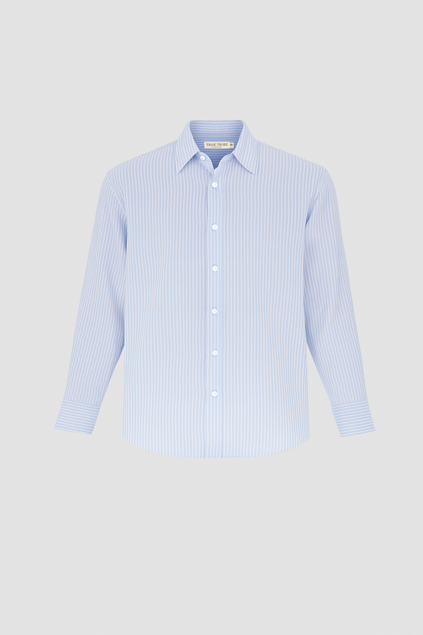 BreathAir Chambray Stripe Classic Shirt