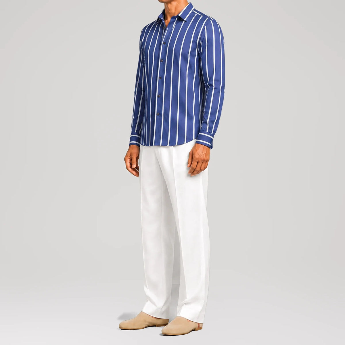 BreathAir Marseille Stripes Classic Shirt, side view