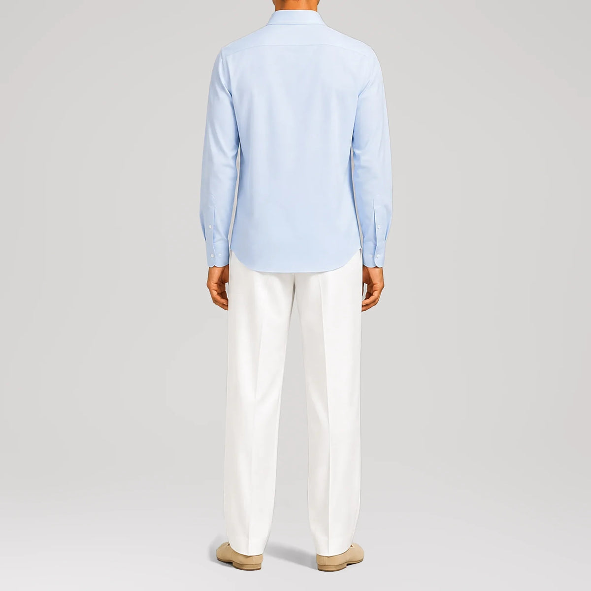 MicroTwill Sky Classic Shirt, back view