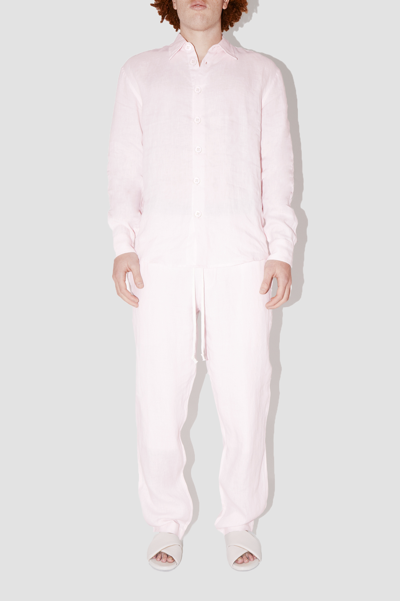 TerraLinen Pink Classic Shirt