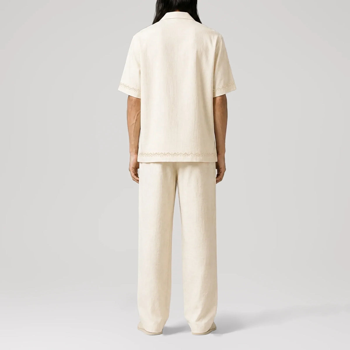 Chemise Riviera TerraLinen Bazaar Ivory, vue de dos