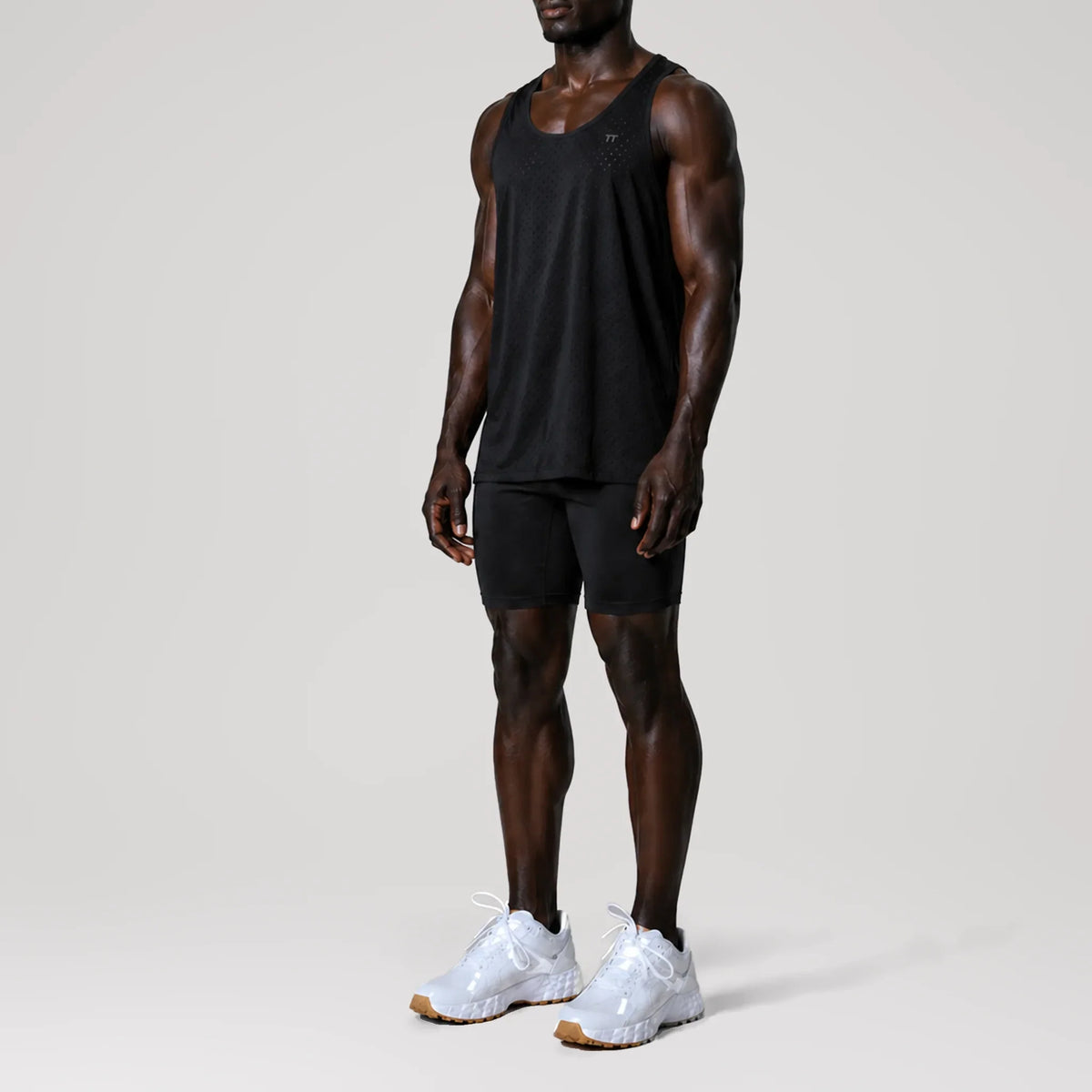 AquaLite Black Ventilated Training Tank, side view