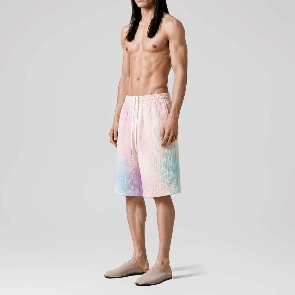 AngelWeave Indus Gauze Bermuda Shorts, side view