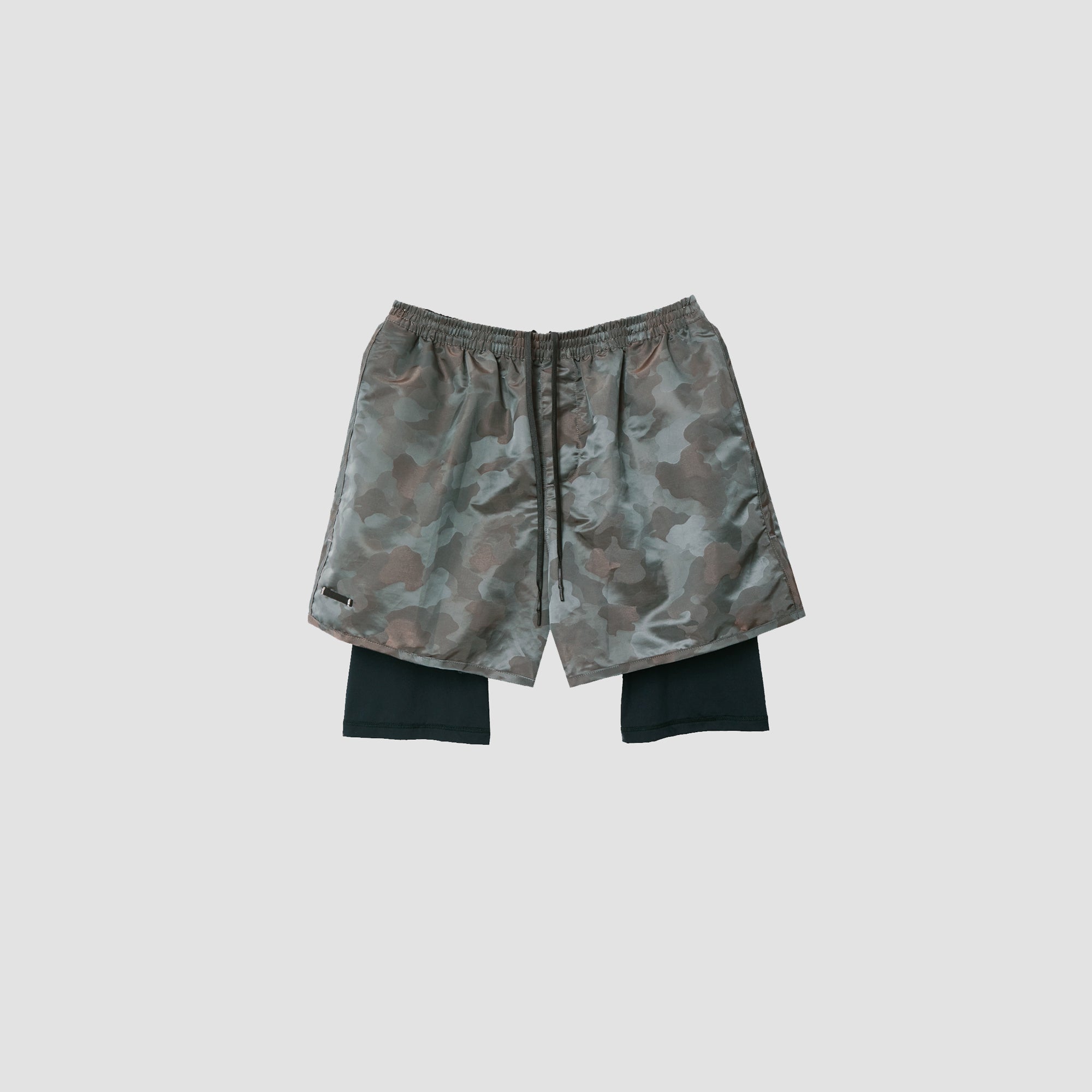 Camo Grigio Running Shorts