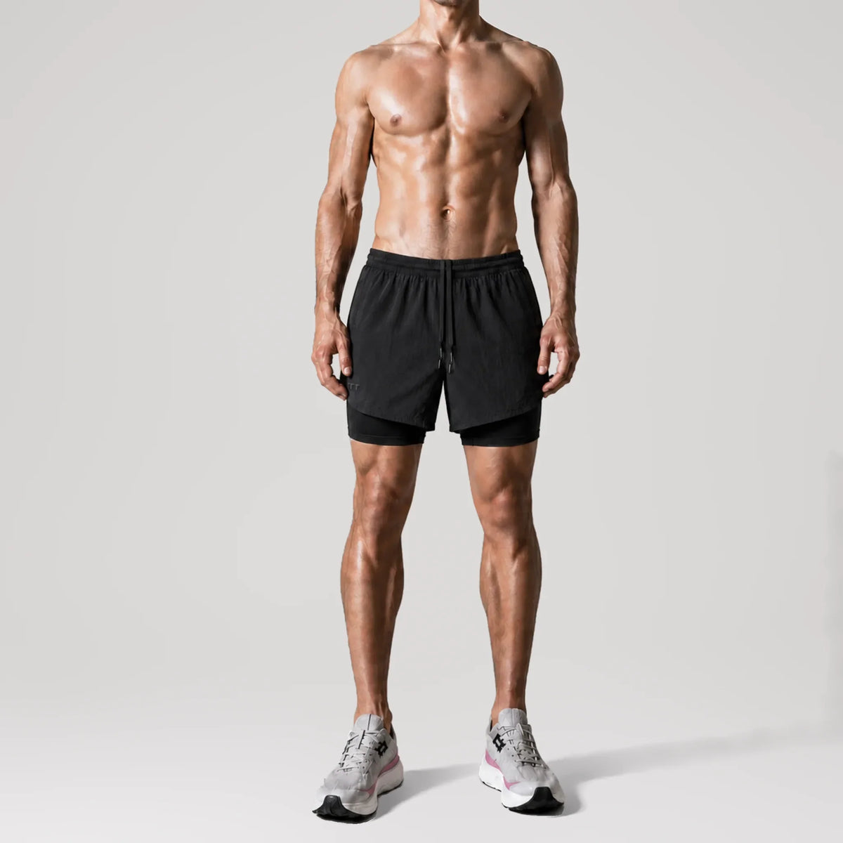 NoirLite Tempo Running Shorts, front view