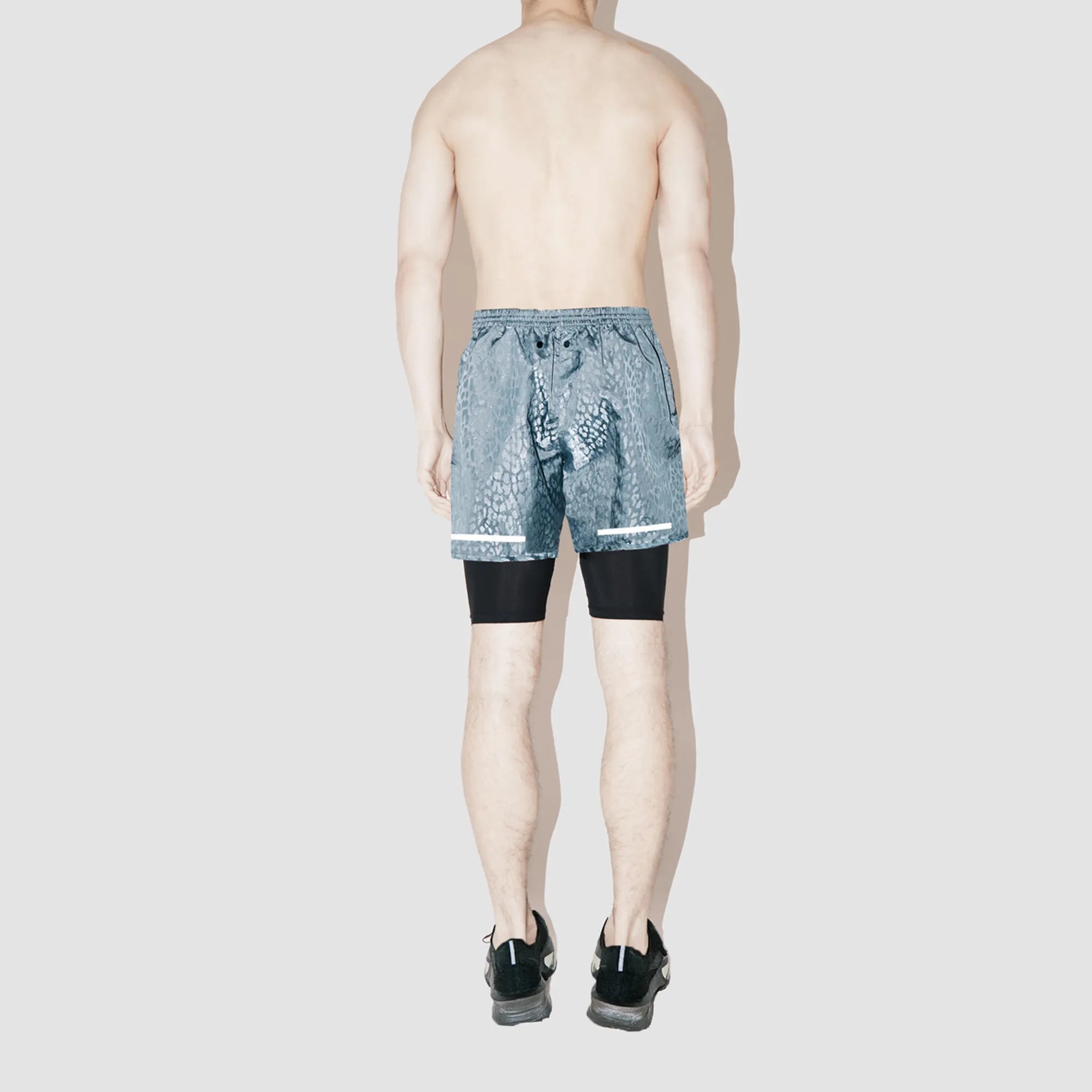 Leopard Space Running Shorts