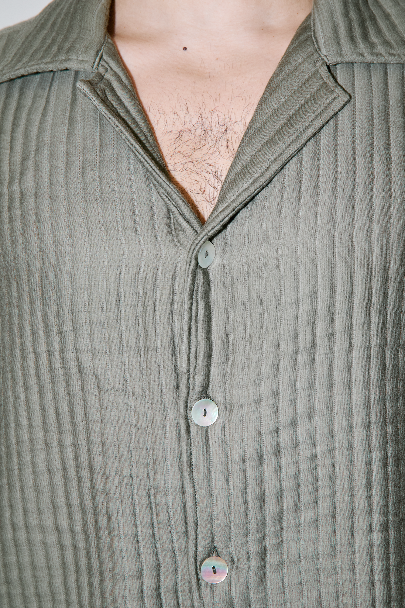 AirCloud Khaki Cotton Cuban Shirt