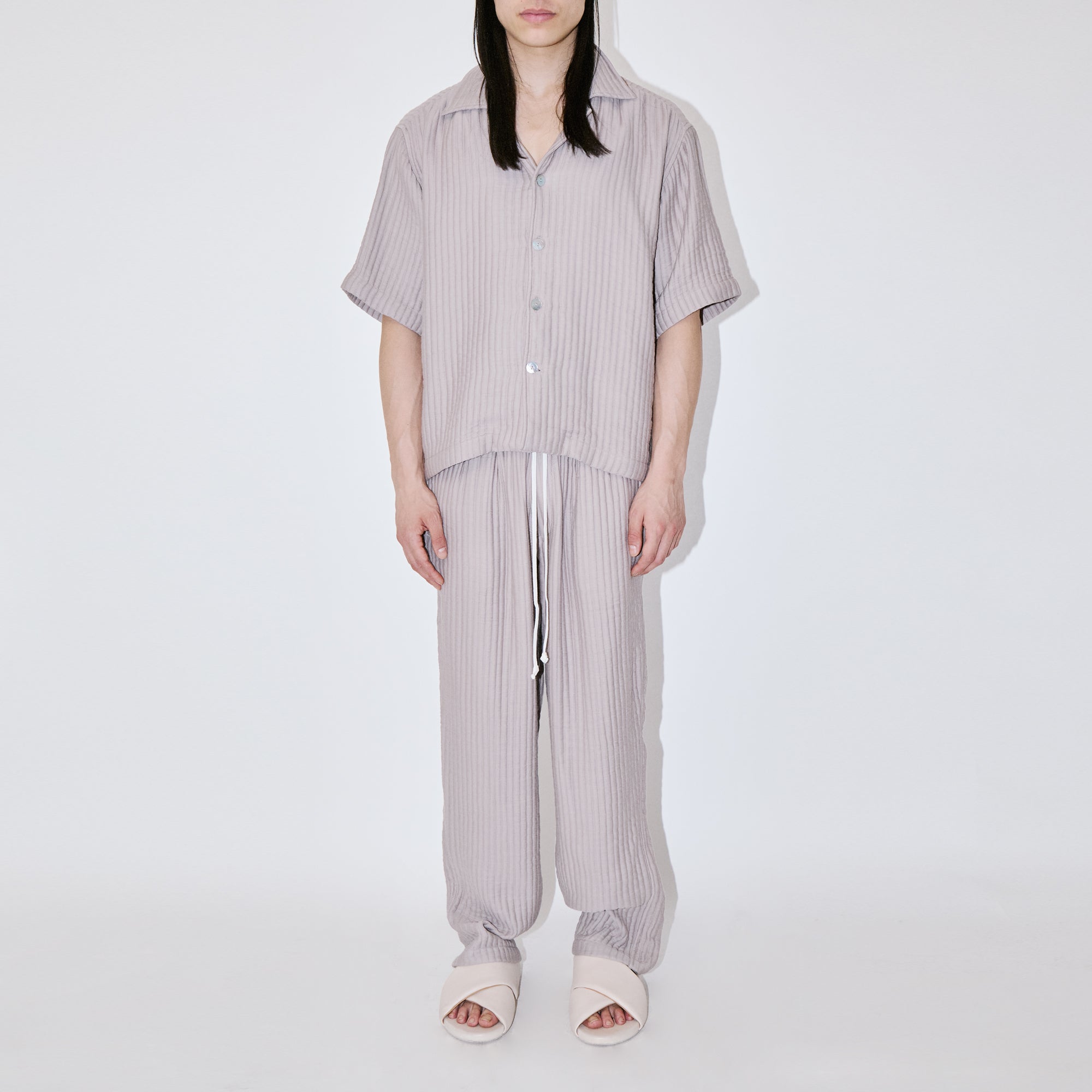 AirCloud Taupe Cotton Cuban Shirt