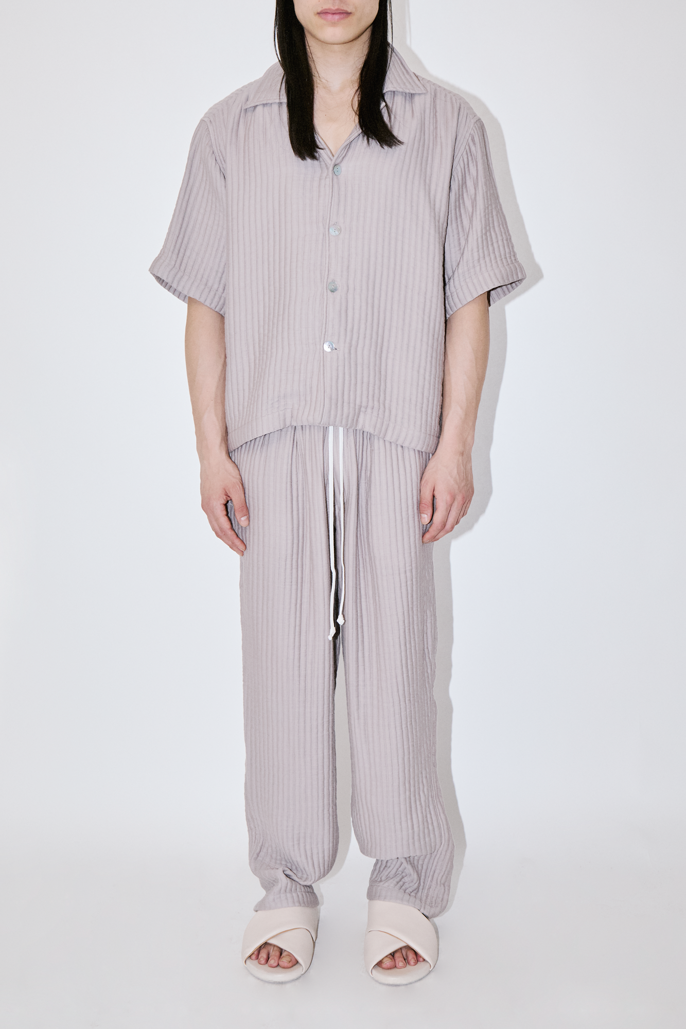 AirCloud Taupe Cotton Cuban Shirt