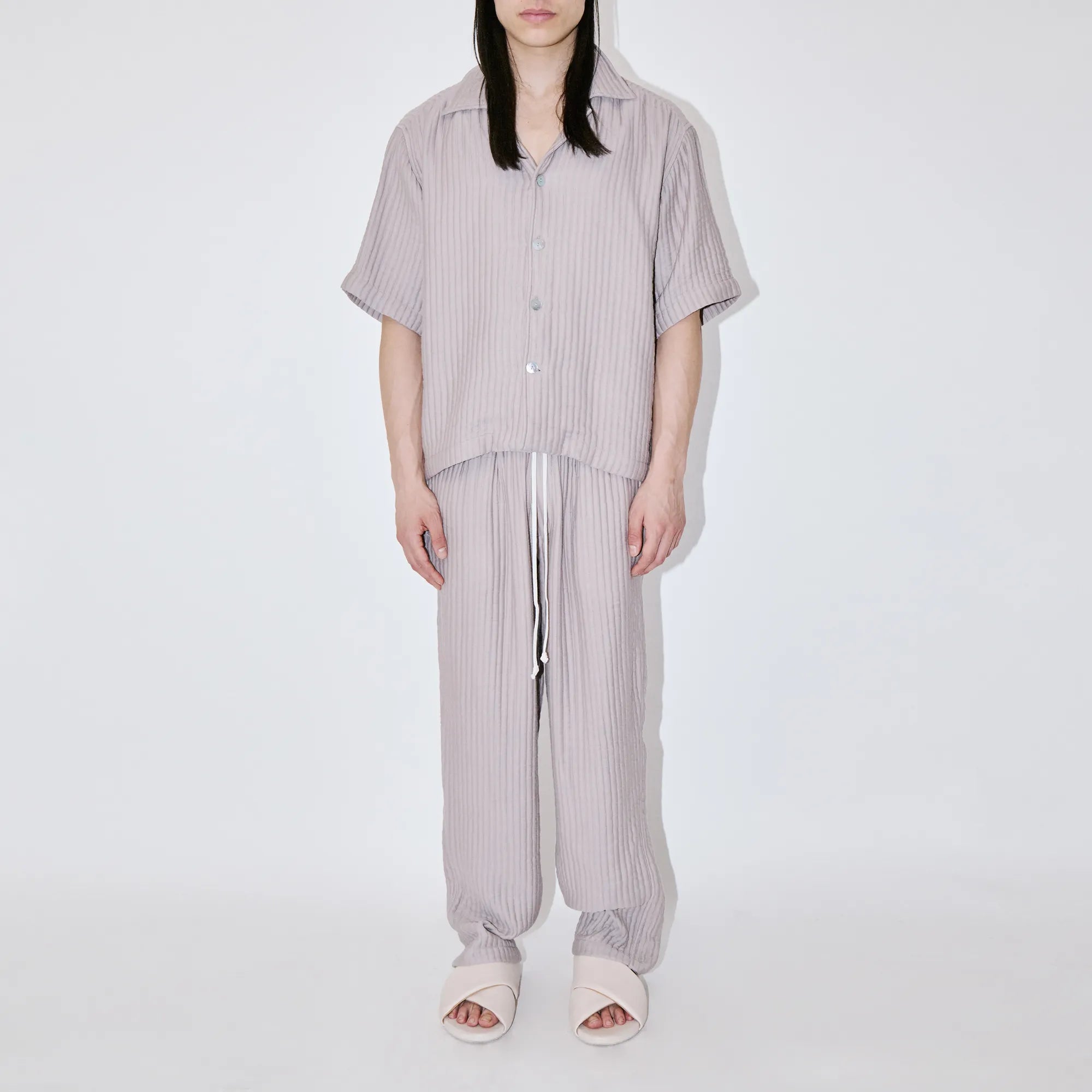 AirCloud Taupe Cotton Cuban Shirt