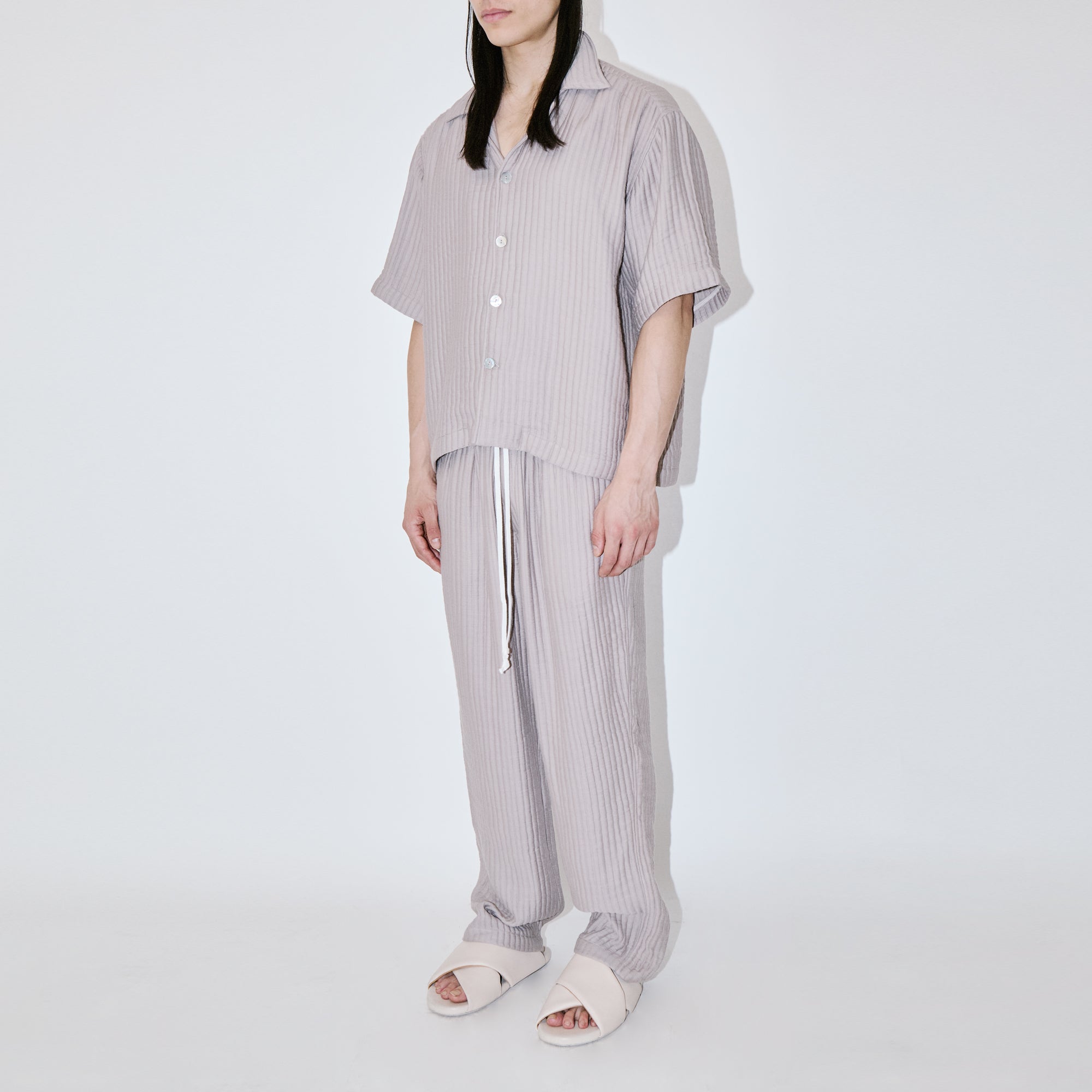 AirCloud Taupe Cotton Cuban Shirt