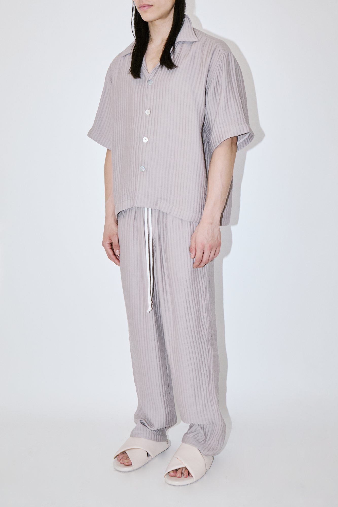 AirCloud Taupe Cotton Cuban Shirt