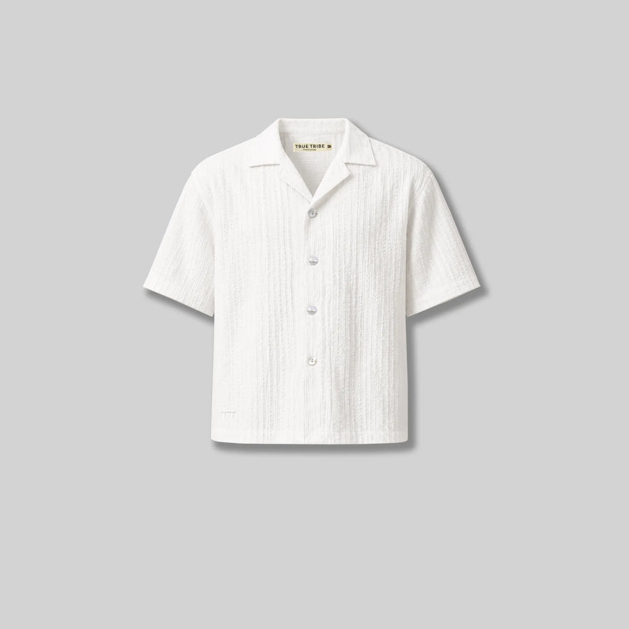 Tribal Seersucker White
