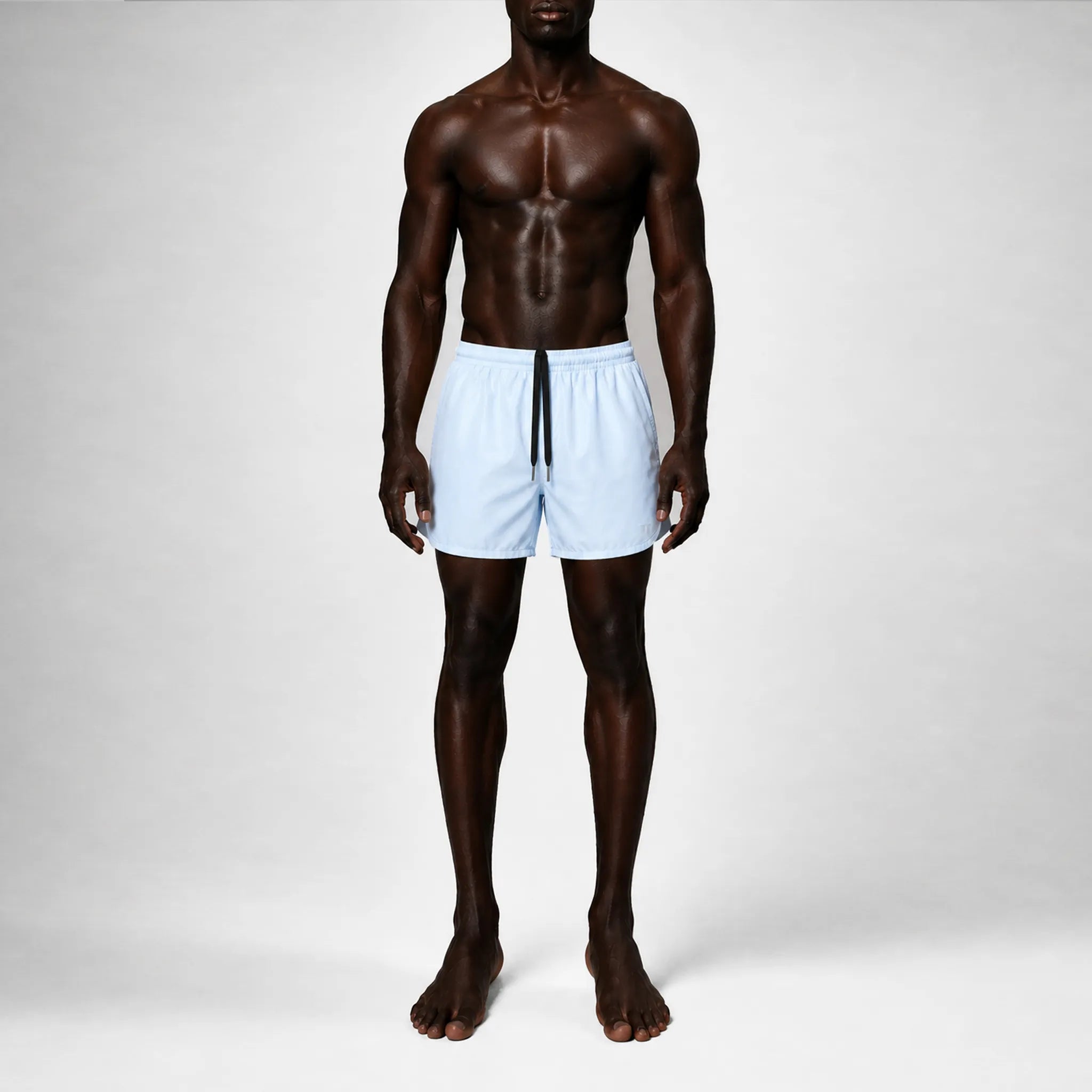 AquaSilk Sky Blue Shorter Swim Shorts