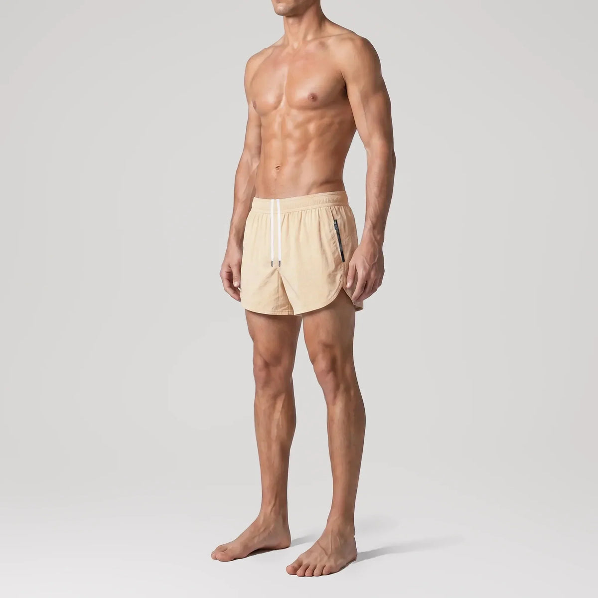 Maillot de bain Short AquaSilk Peach, vue de profil