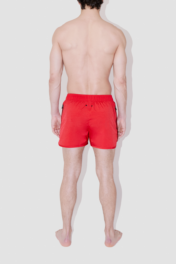 Moon Red Shorter Swim Shorts